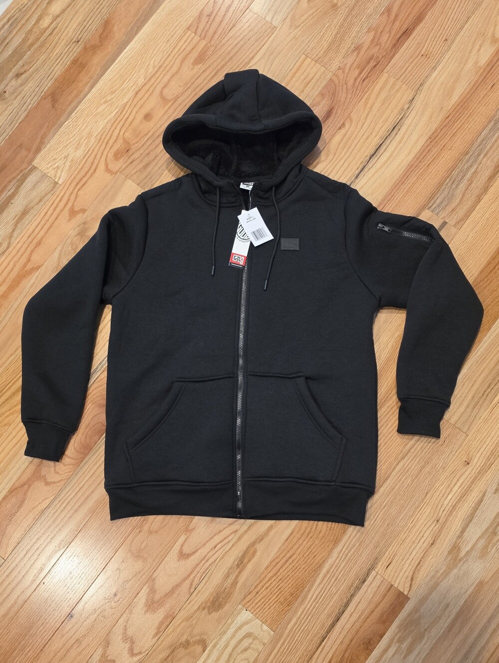 Men's GTL4 Fleece Hoodie. GTL4 (Good Things Last 4 Ever), Black, Medium, NWT